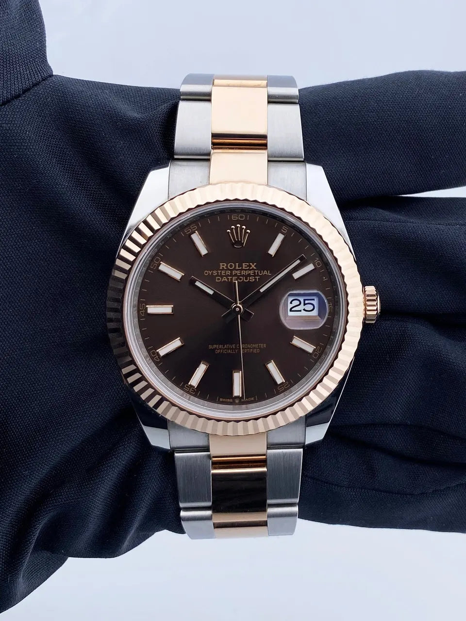 Datejust Chocolate Dial Two-Tone - Hình 2