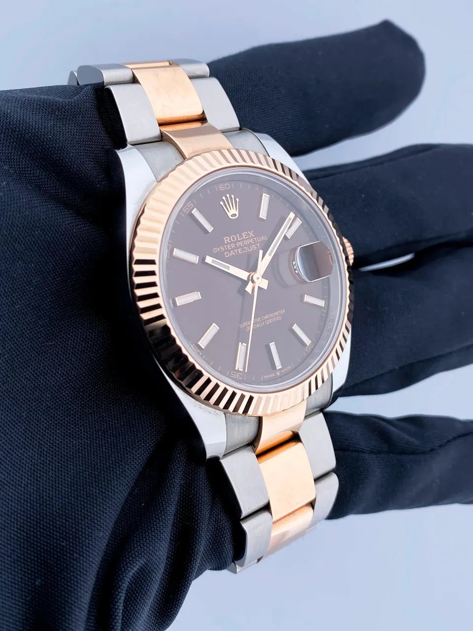 Rolex Chocolate Dial Two-Tone - Hình 4