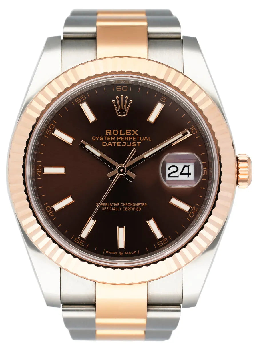 Rolex Chocolate Dial Two-Tone