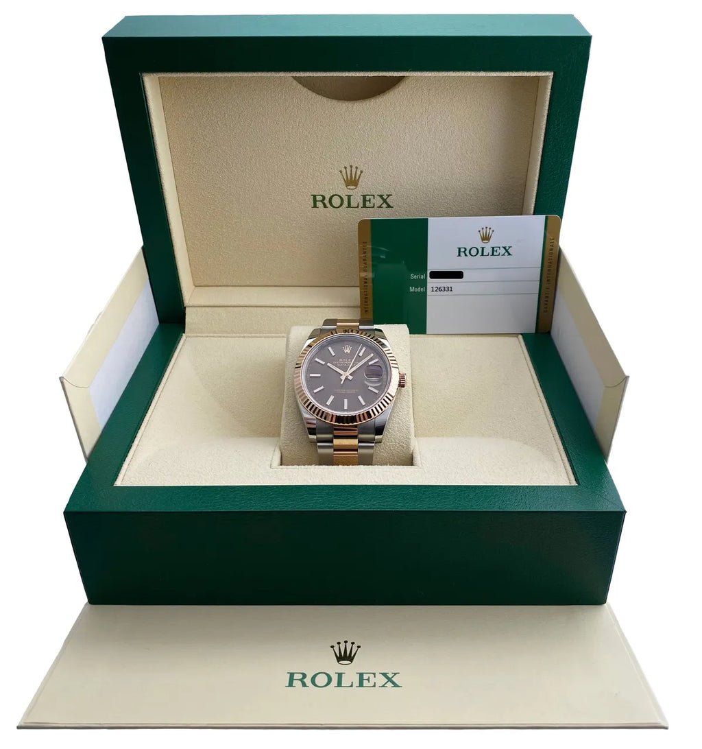 Rolex Chocolate Dial Two-Tone - Hình 2