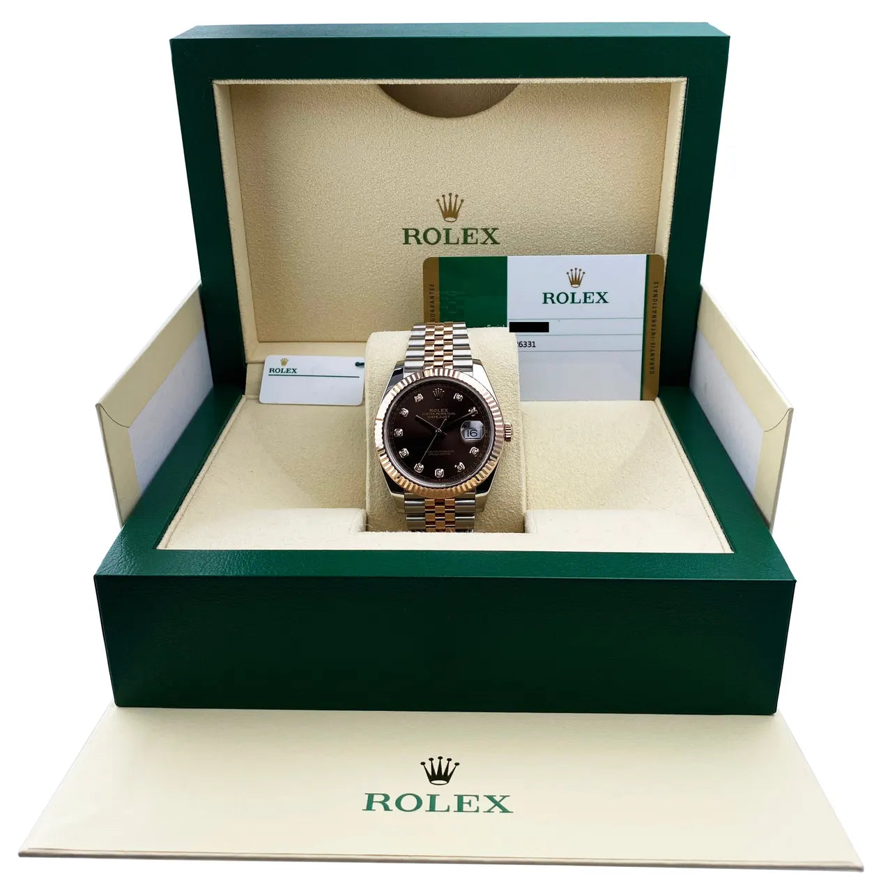 datejust Rolex Chocolate Diamond Dial - Hình 2