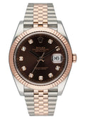 datejust Rolex Chocolate Diamond Dial