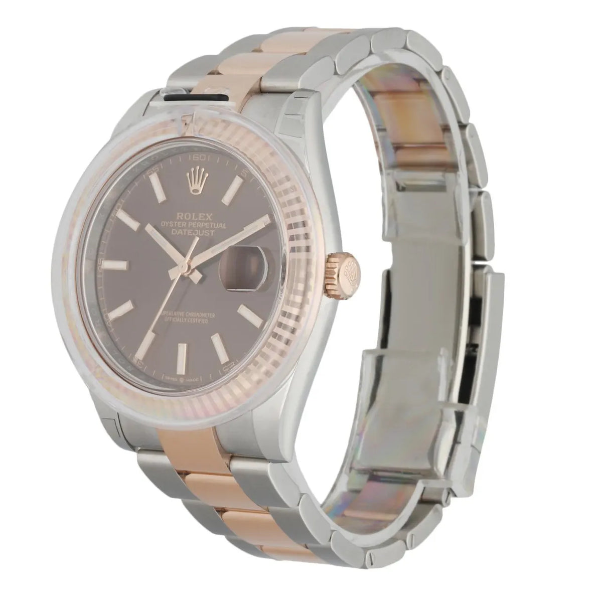 Rolex Chocolate Dial Two-Tone - Hình 2