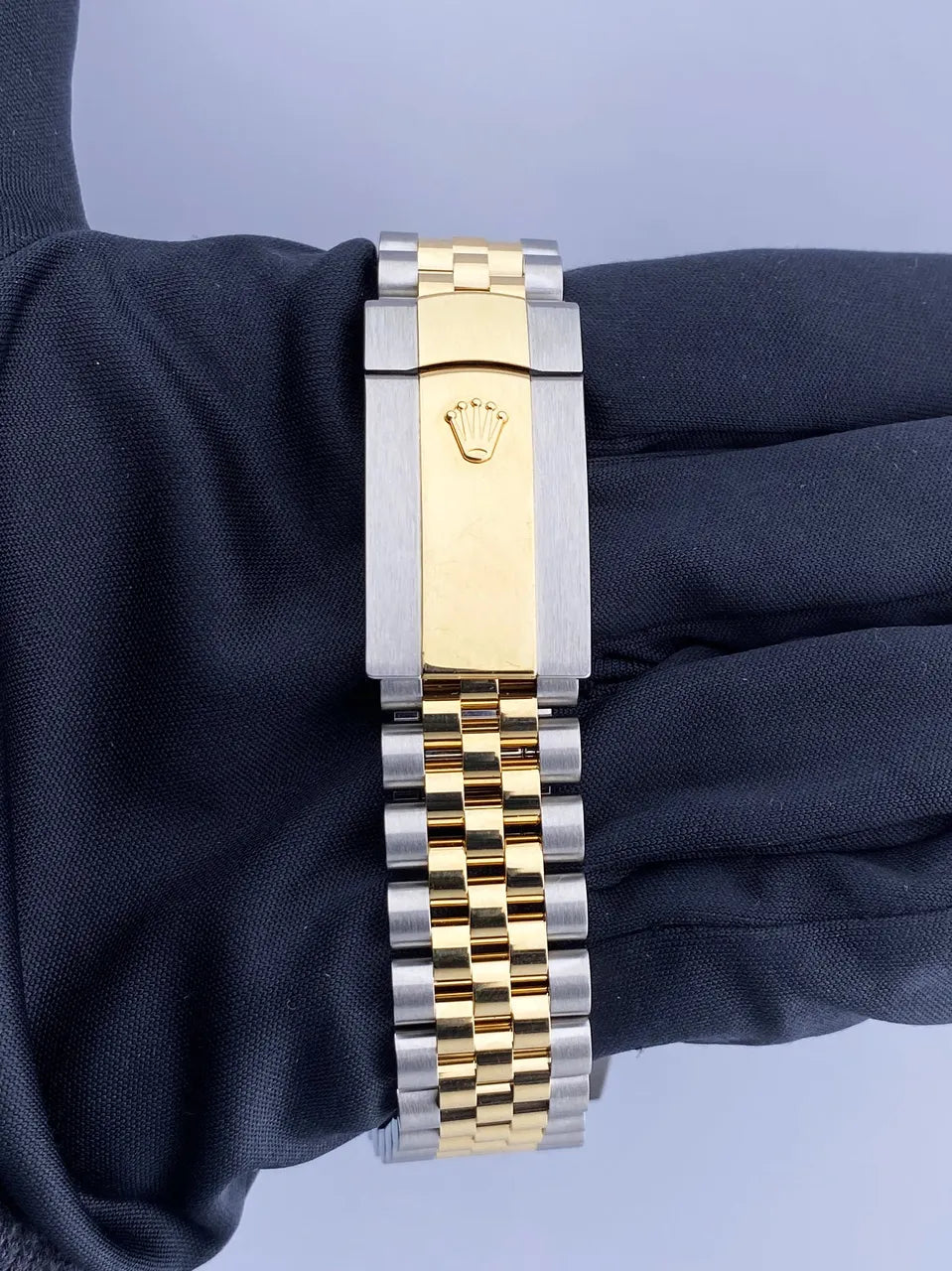 datejust gold Rolex Black Dial Two-Tone - Hình 8