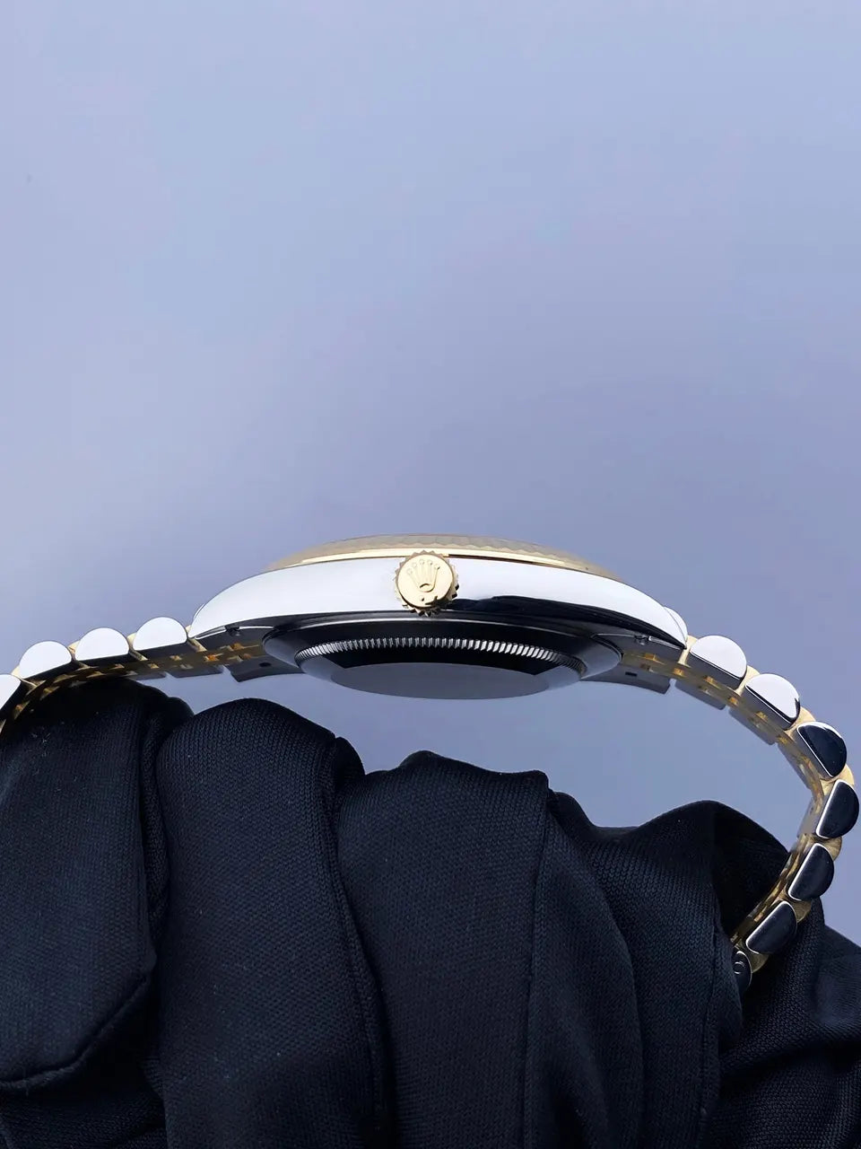 datejust gold Rolex Black Dial Two-Tone - Hình 5
