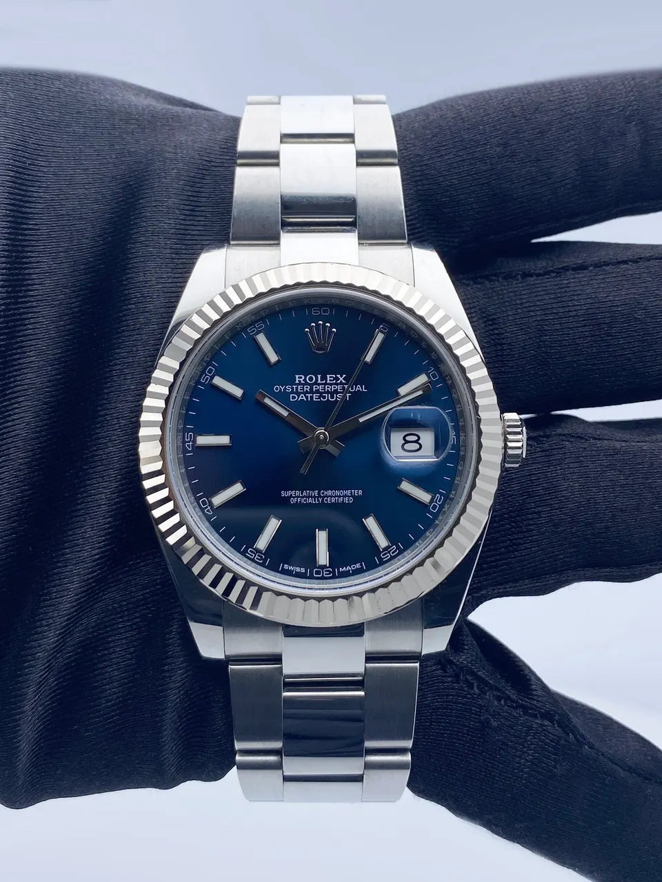 Rolex Datejust Blue Dial Steel - Hình 3