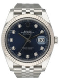 Rolex Blue Diamond Datejust Steel
