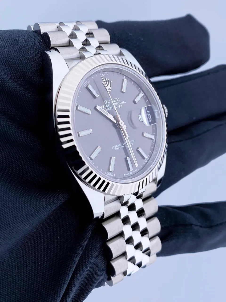 stainless Rolex Datejust Rhodium Dial - Hình 4