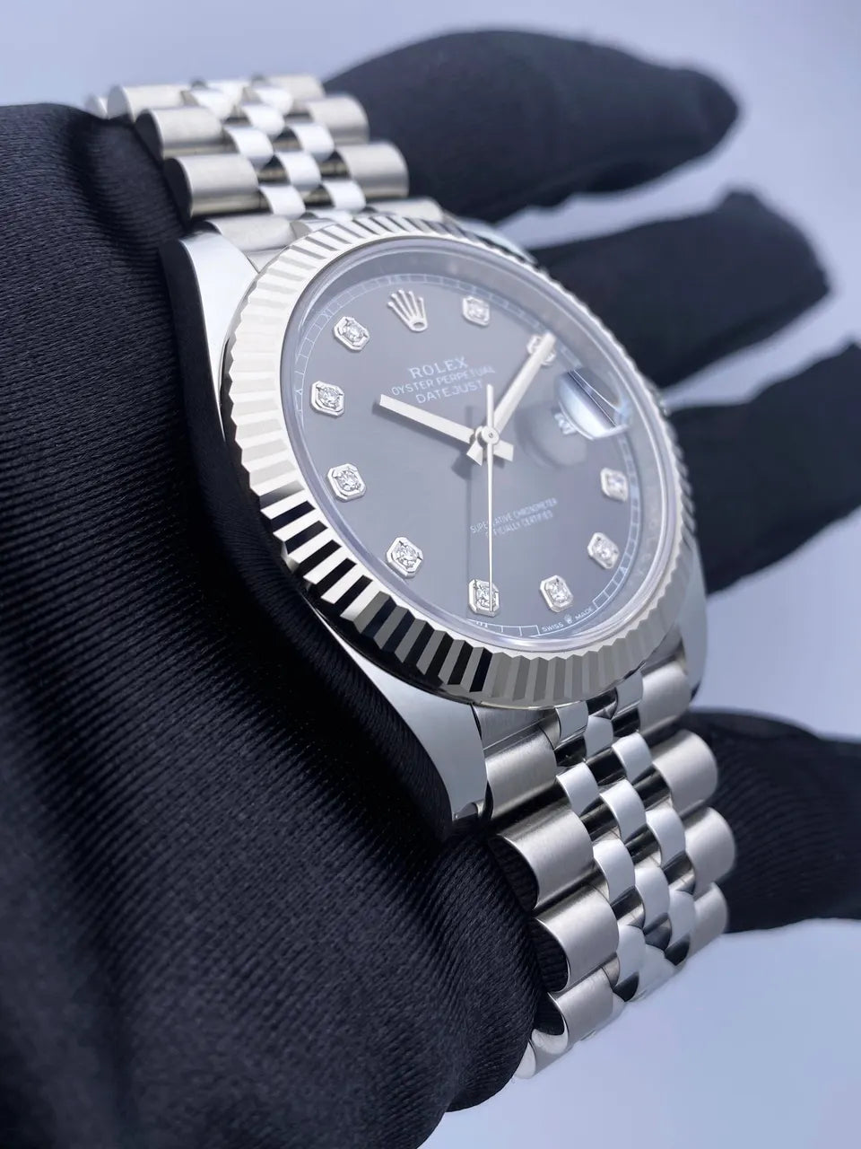 Rolex Datejust Slate Diamond Dial - Hình 4