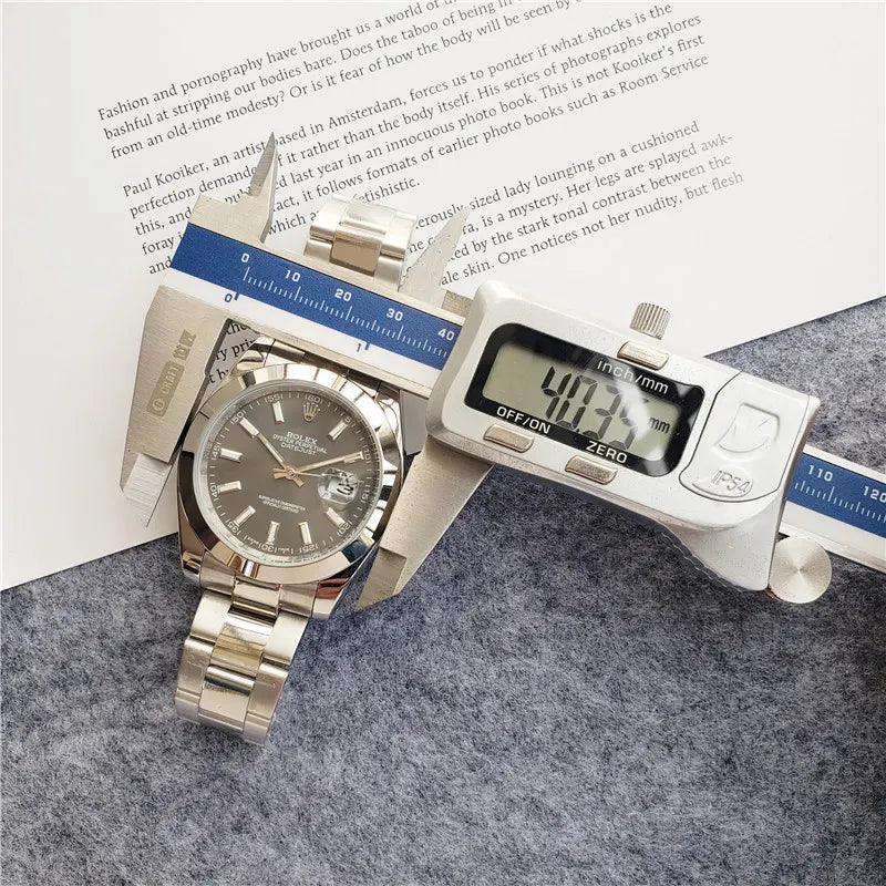 oyster Rolex Datejust Slate Dial Steel - Hình 2
