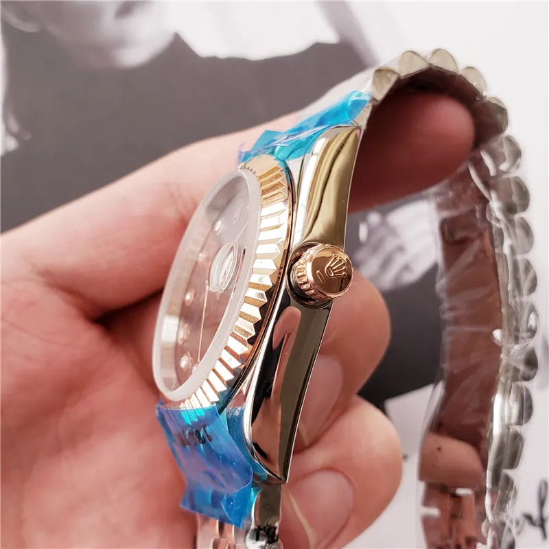 datejust Rolex Champagne Diamond Dial - Hình 7