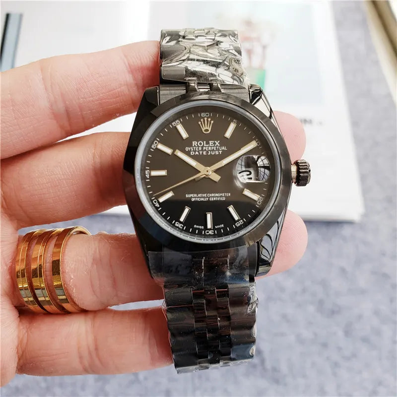 Black Rolex Datejust Oyster Perpetual - Hình 7