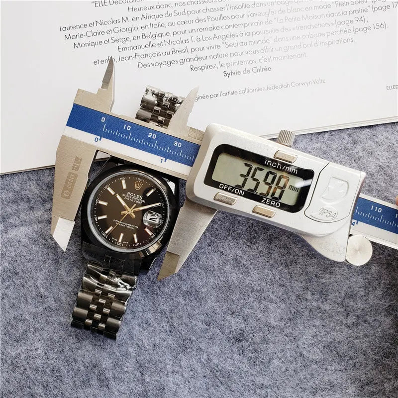Black Rolex Datejust Oyster Perpetual - Hình 2