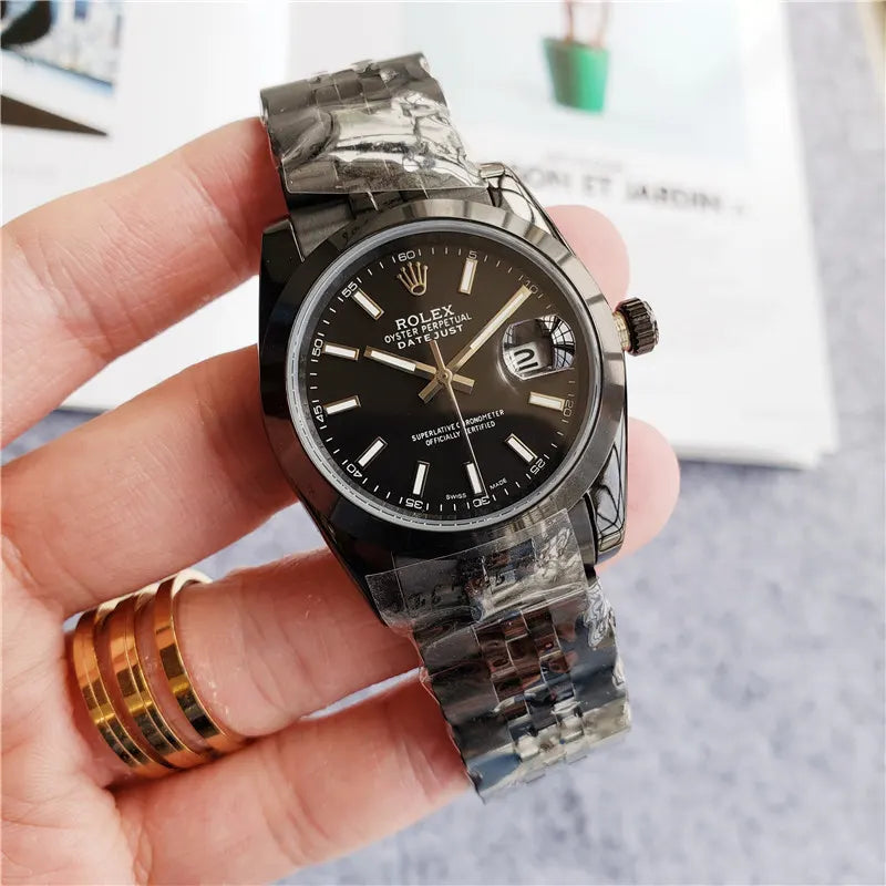 Black Rolex Datejust Oyster Perpetual - Hình 8