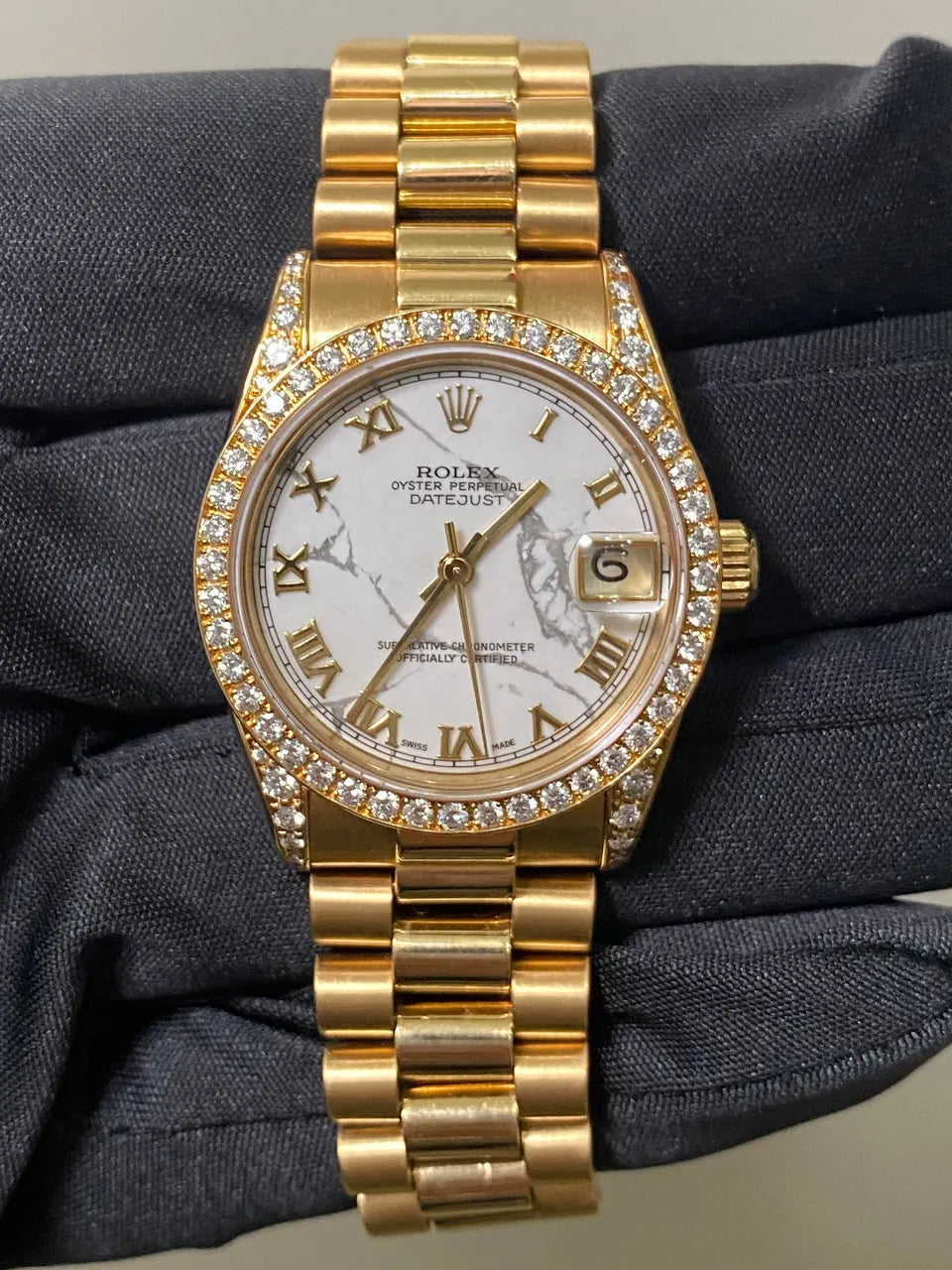 Rolex Gold Marble Diamond - Hình 2