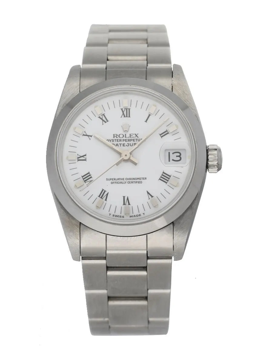 stainless steel Rolex Datejust White Dial