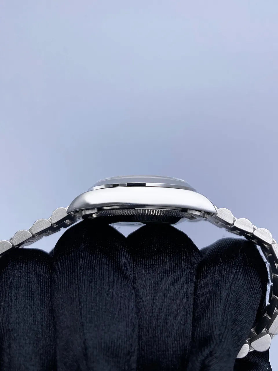 Rolex Silver Tapestry Diamond Dial - Hình 5