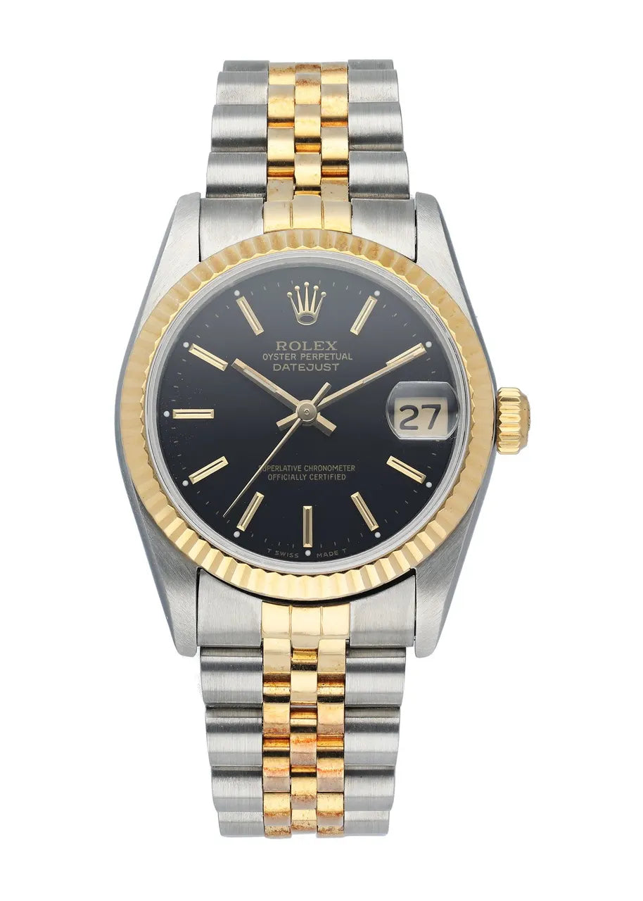 Rolex Black Dial Two-Tone steel