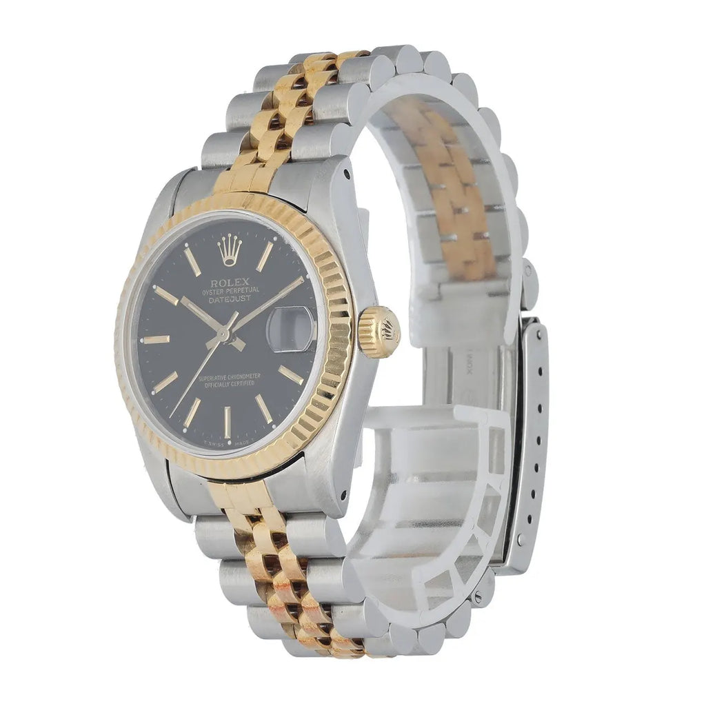 Rolex Black Dial Two-Tone steel - Hình 2