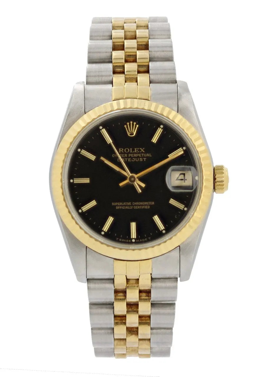 Rolex Black Dial Two-Tone steel - Hình 2