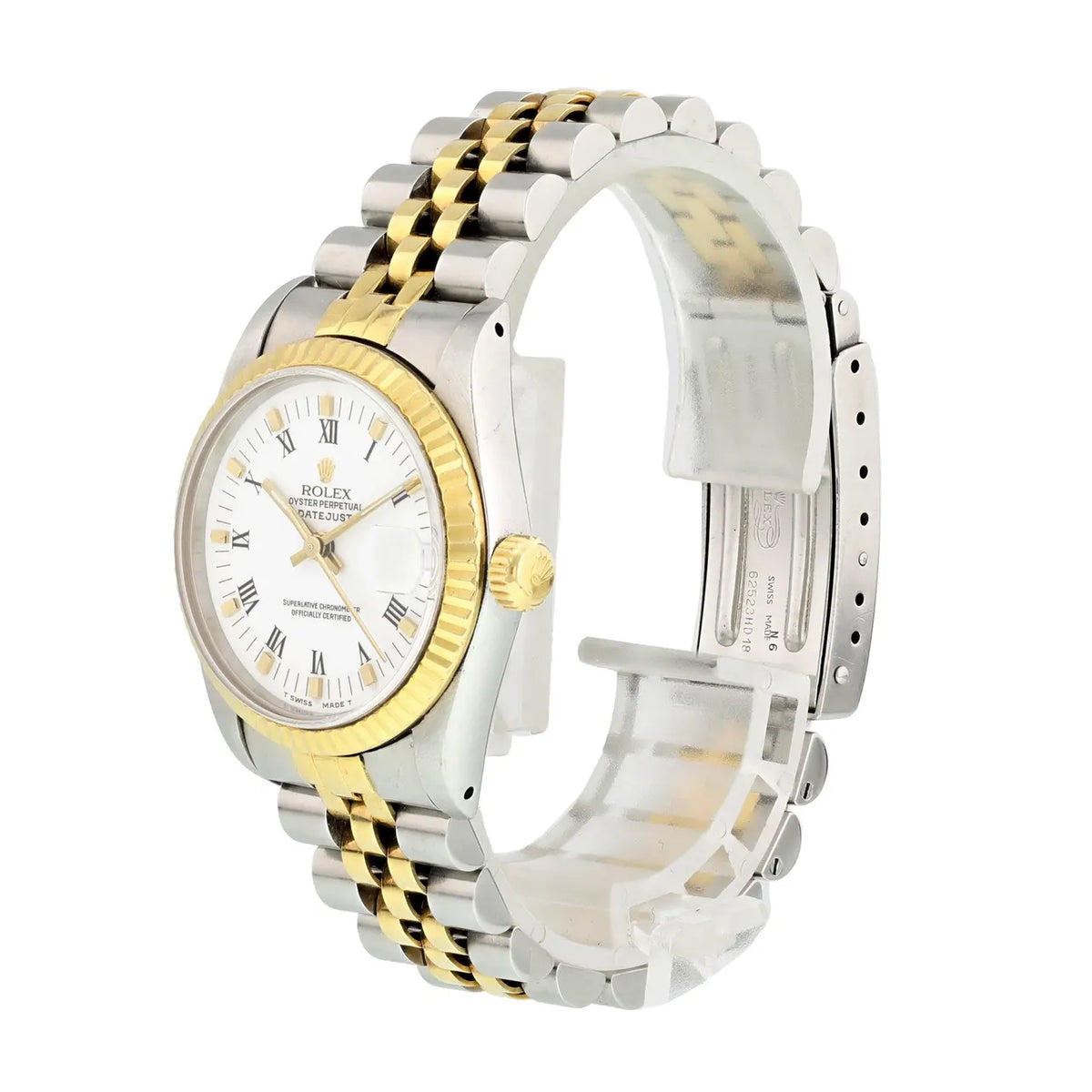 Rolex White Roman Datejust - Hình 2
