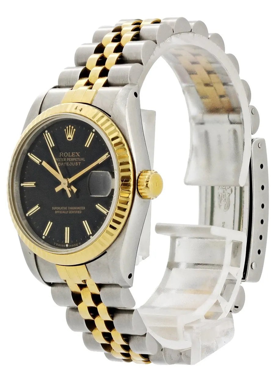 Rolex Black Dial Two-Tone steel - Hình 3