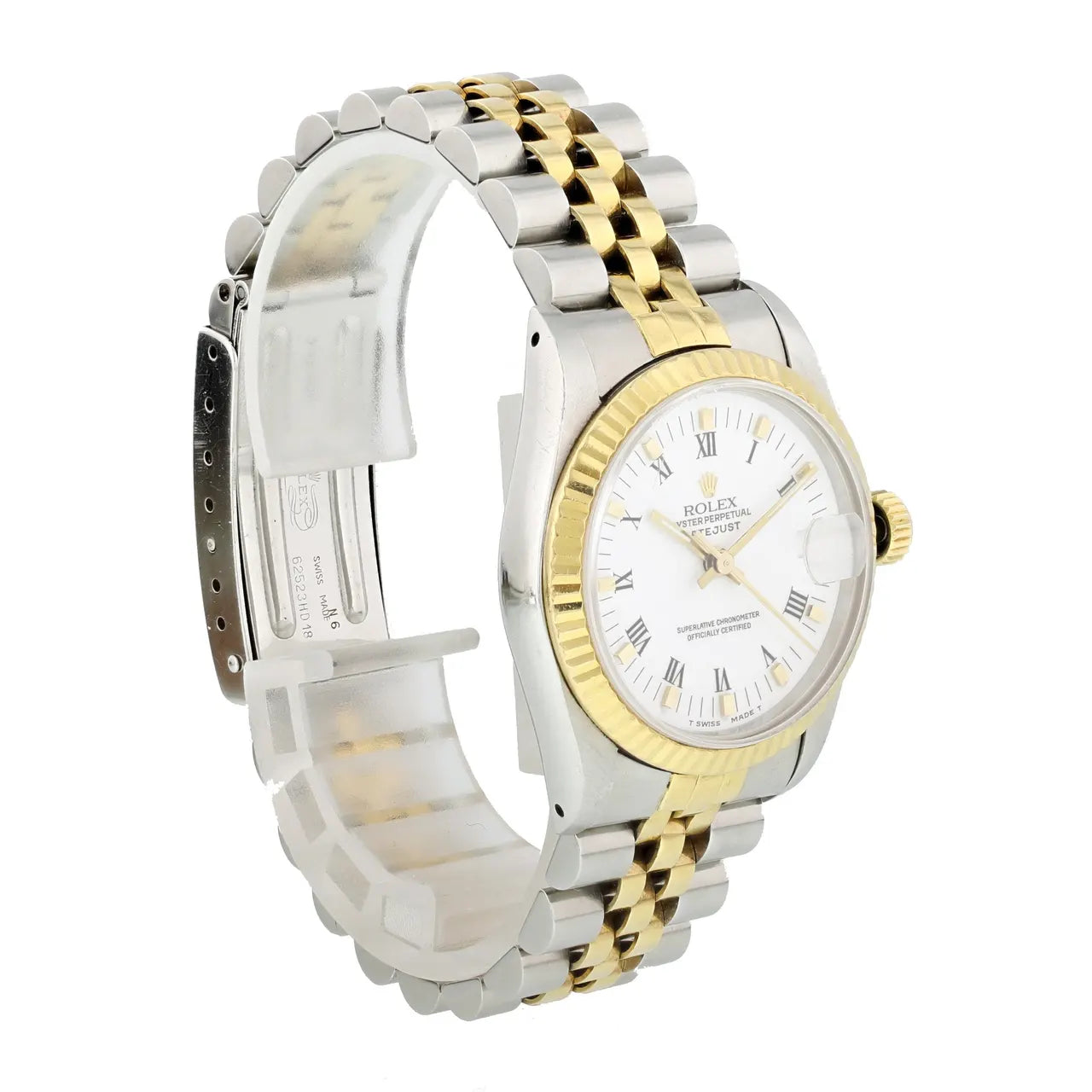 datejust Rolex Two-Tone White Roman - Hình 4