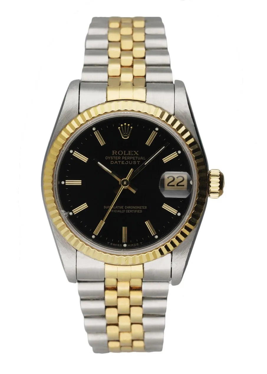 Rolex Black Dial Two-Tone datejust
