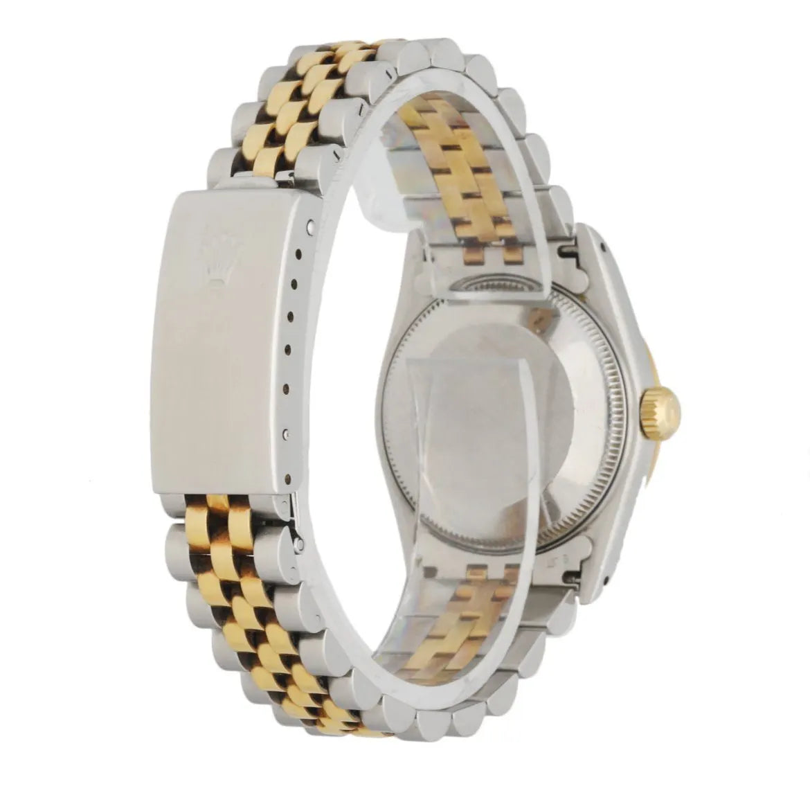 Rolex Black Dial Two-Tone datejust - Hình 4