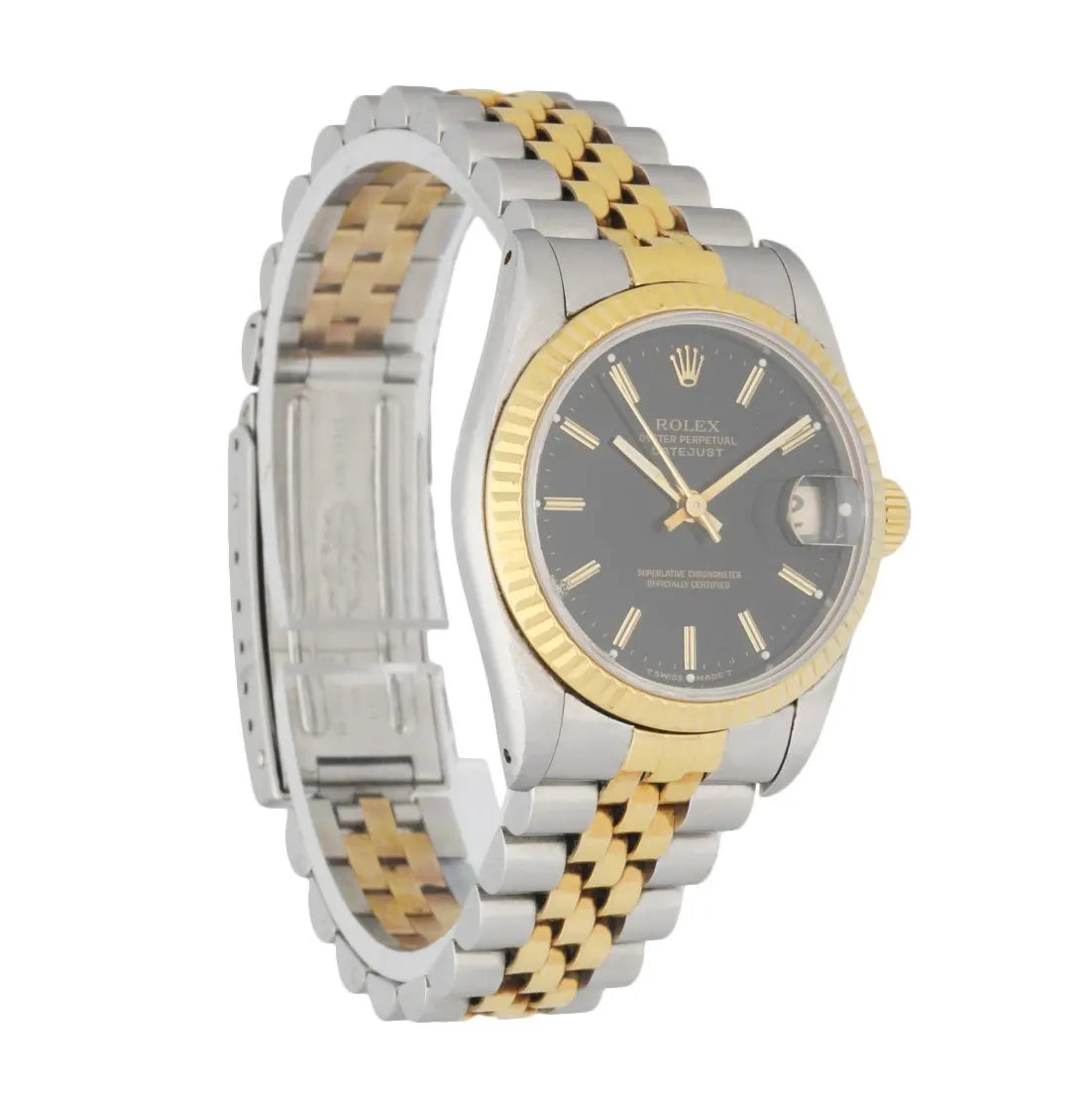 Rolex Black Dial Two-Tone datejust - Hình 3