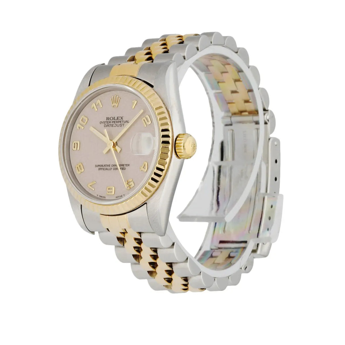 datejust two Rolex Silver Tapestry Dial - Hình 2