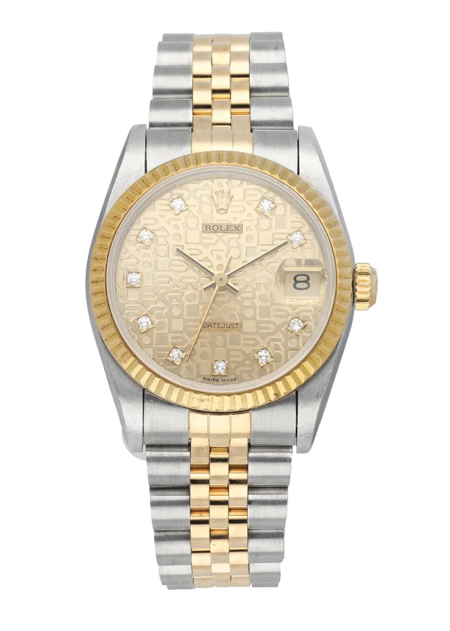 Rolex Two-Tone Diamond Tapestry Dial