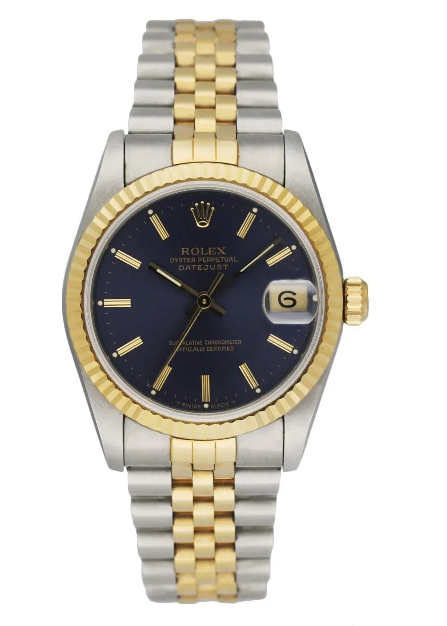 jubilee Rolex Datejust Blue Dial Two-Tone