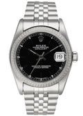 jubilee Rolex Datejust Black Dial Steel