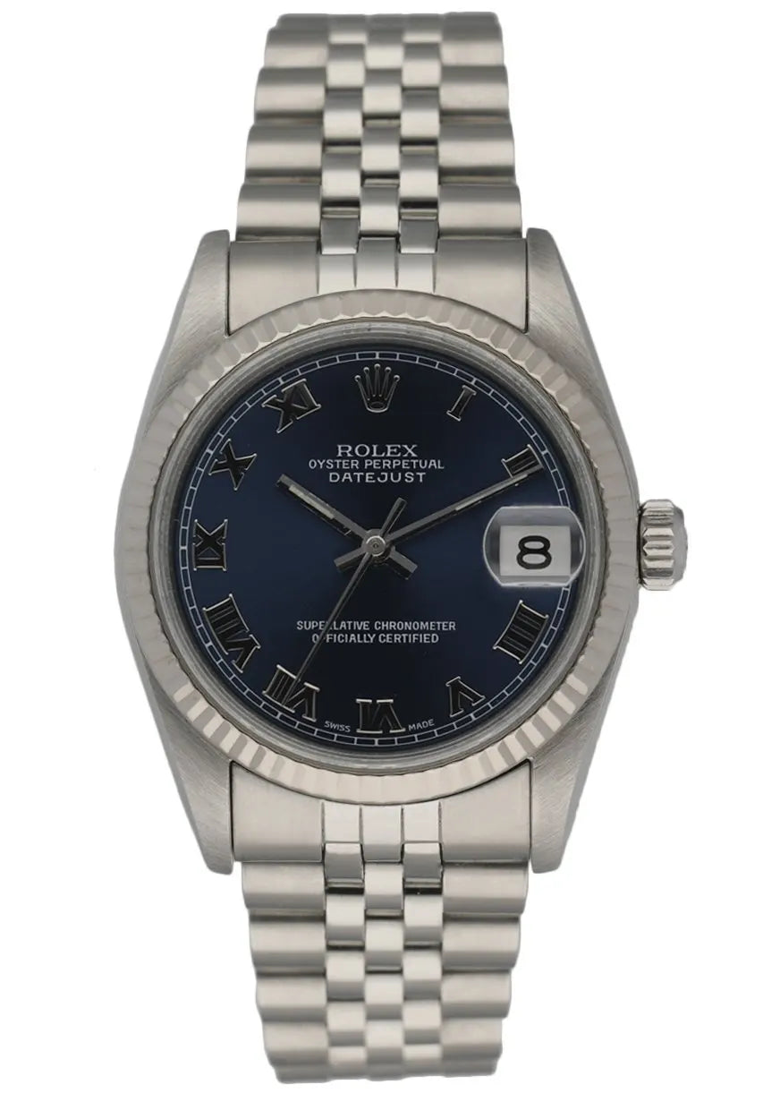 datejust Rolex Blue Roman Dial