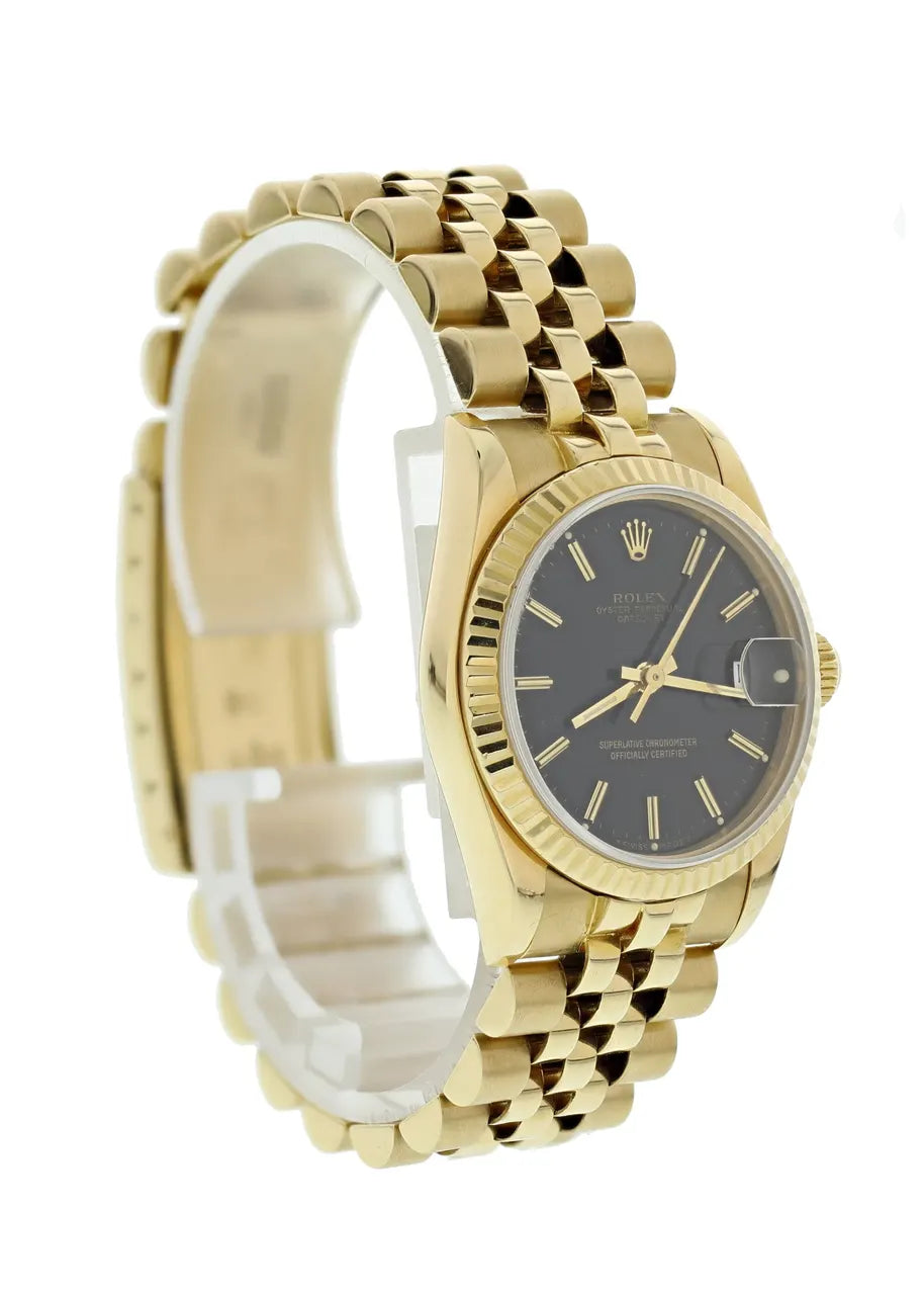 Rolex Gold Black Dial Oyster - Hình 5