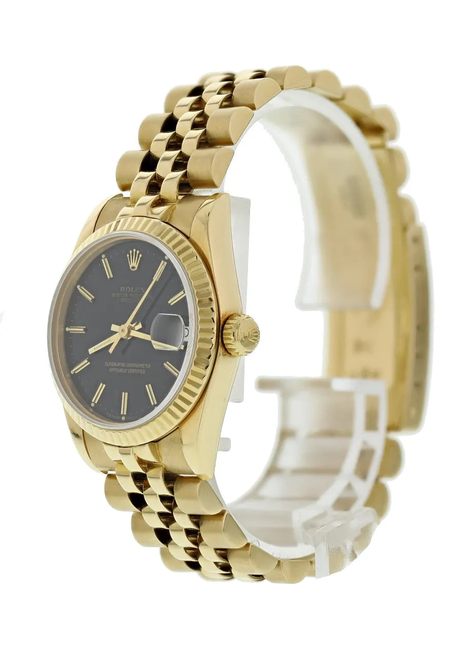Rolex Gold Black Dial Oyster - Hình 4