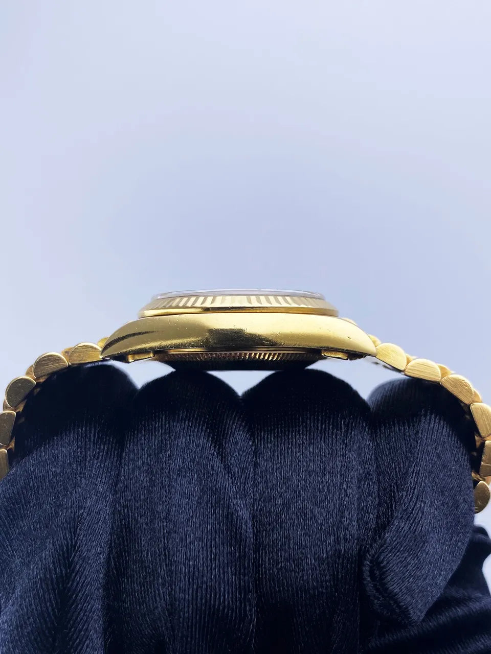 Rolex Gold Blue Diamond Datejust - Hình 6