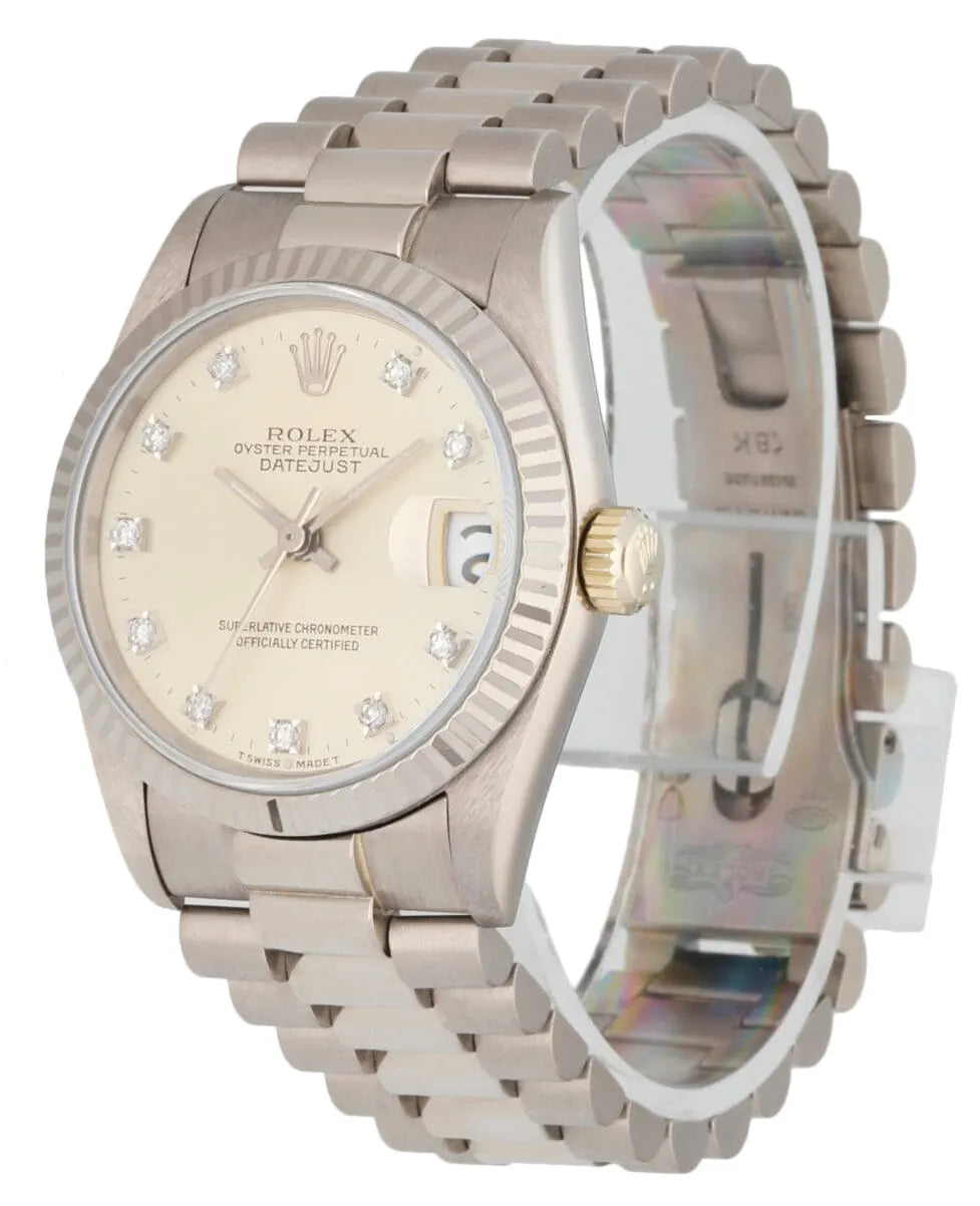 Rolex Diamond Champagne Datejust - Hình 11