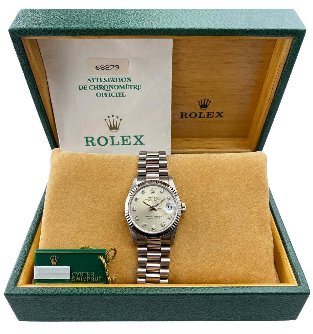 Rolex Diamond Champagne Datejust - Hình 2
