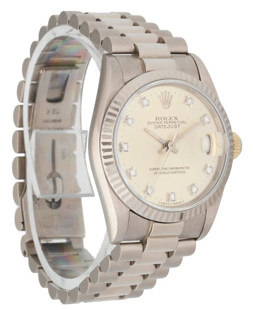 Rolex Diamond Champagne Datejust - Hình 12
