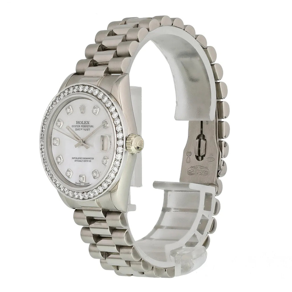 Rolex Mother of Pearl Diamond datejust - Hình 3