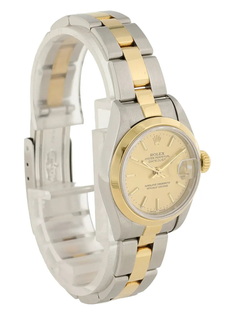 datejust Rolex Gold Champagne Dial Ladies - Hình 4