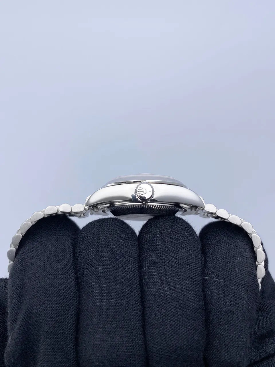 oyster Rolex Datejust Silver Diamond - Hình 4