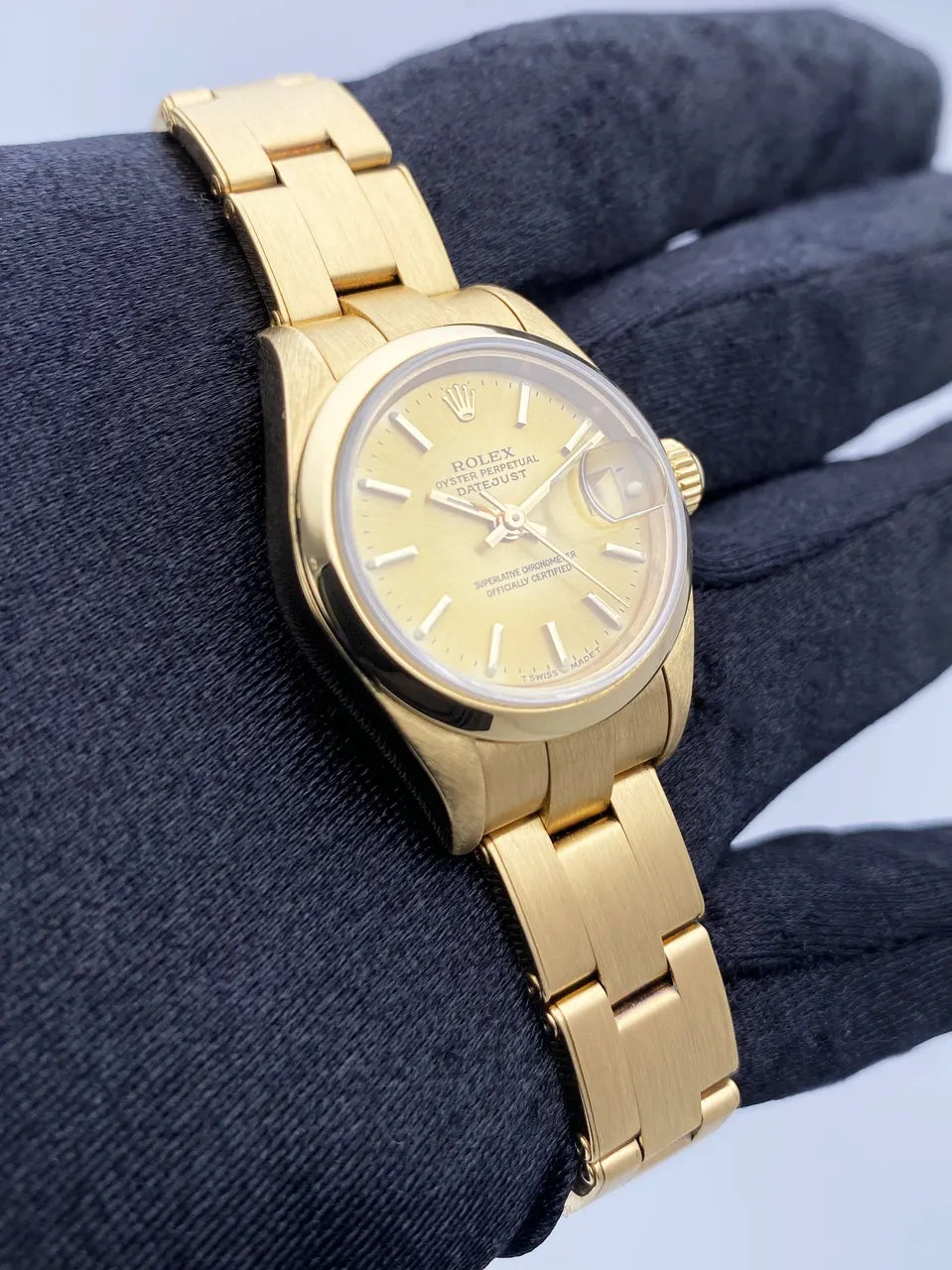 Rolex Datejust Gold Brushed Finish - Hình 3