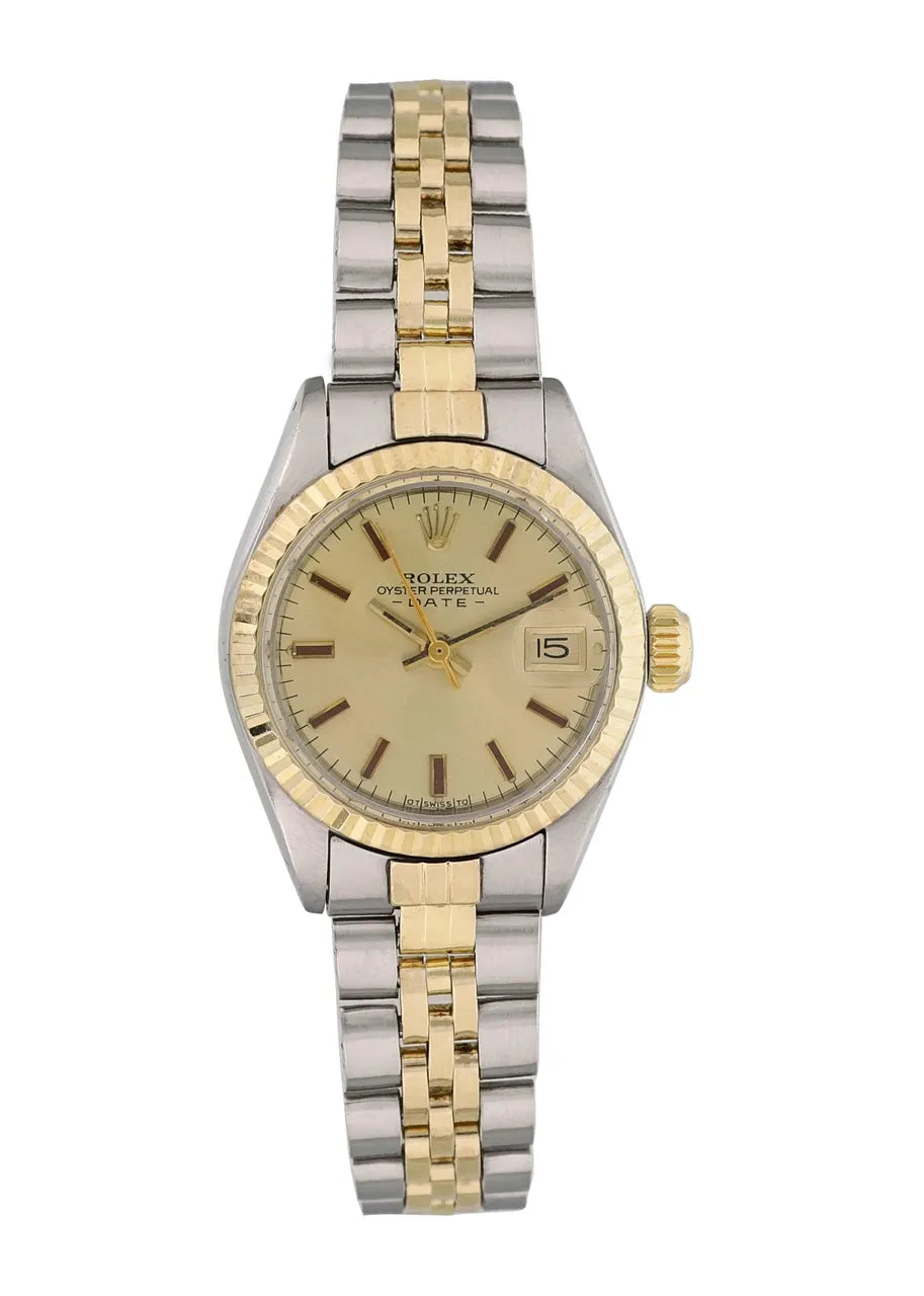 oyster Rolex Two-Tone Champagne Dial