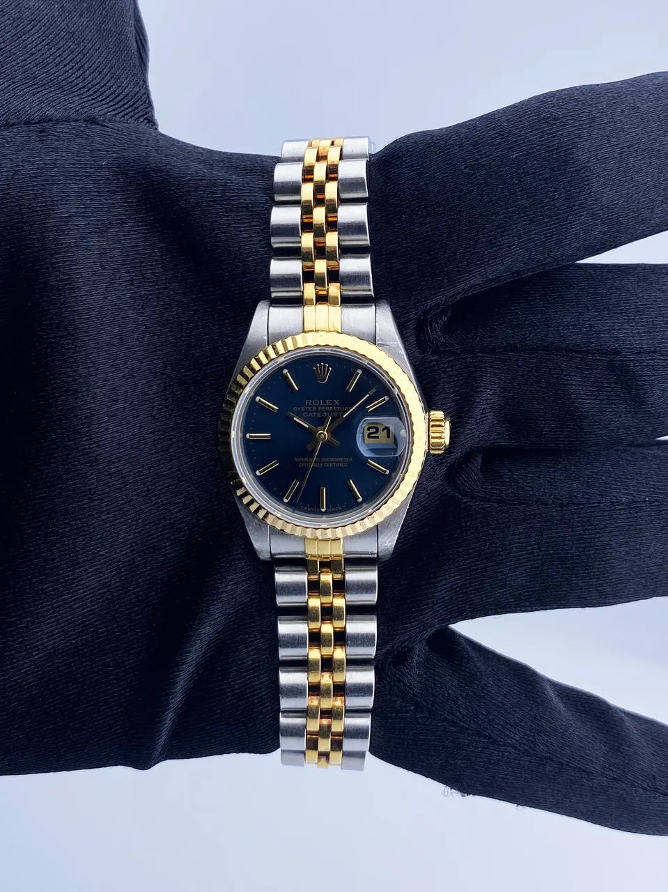 dial Rolex Datejust Blue Two-Tone - Hình 2