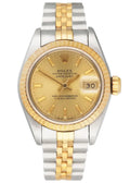datejust dial Rolex Two-Tone Gold Champagne