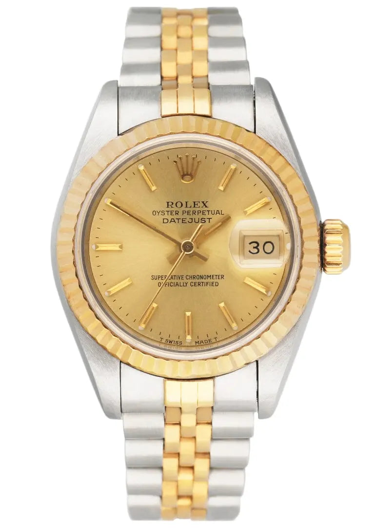 datejust dial Rolex Two-Tone Gold Champagne