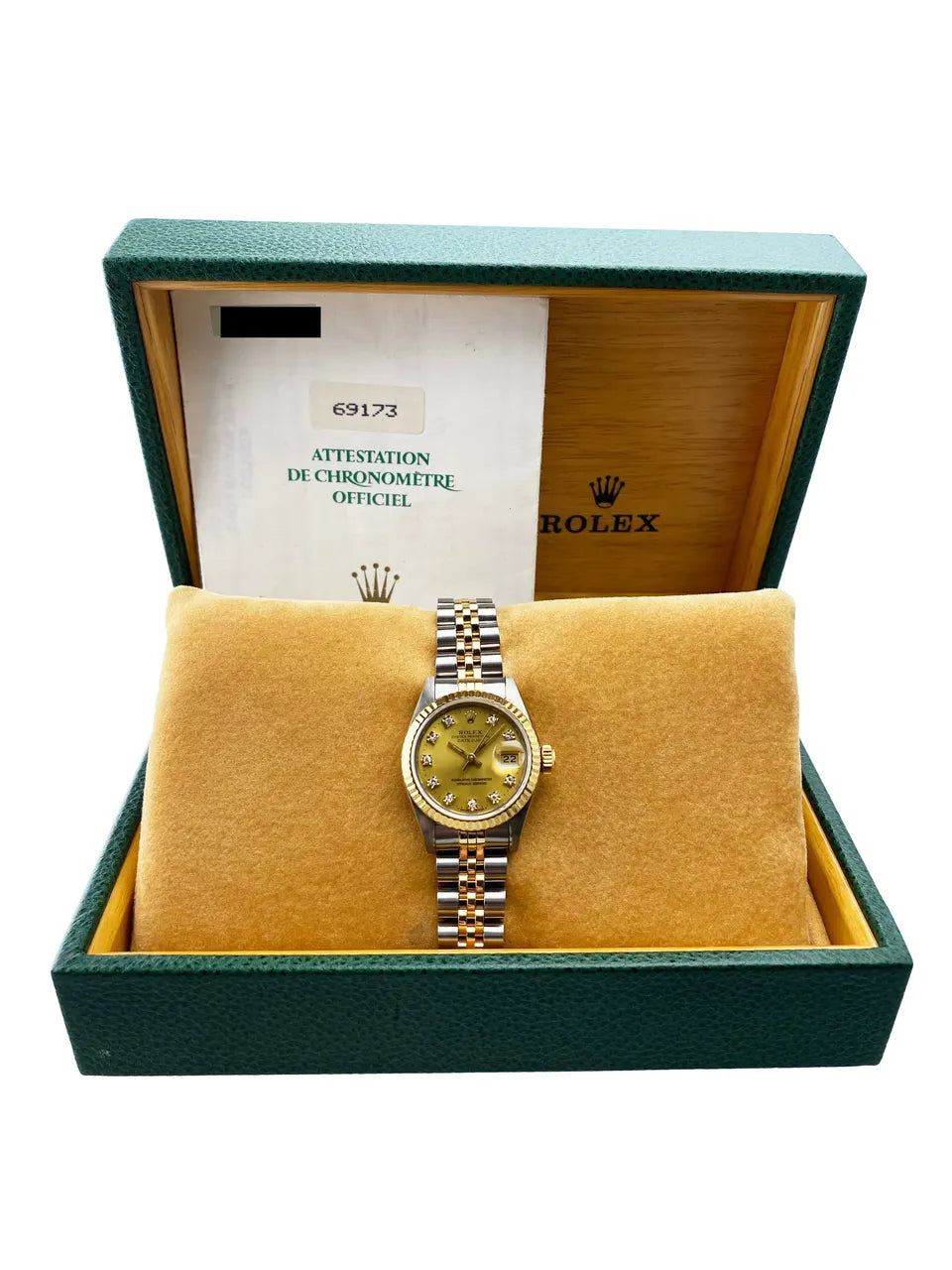 Rolex Datejust Gold Diamond - Hình 2